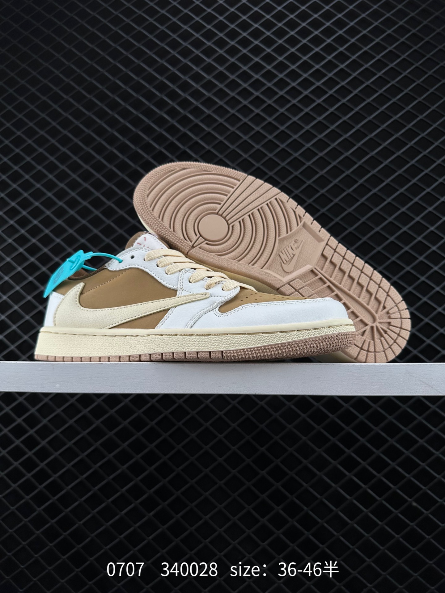 Fragment Design x Travis Scott x Nike Air Jordan 1 Low OG SP”Military Blue”